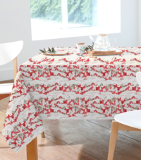 CHRISTMAS TABLECLOTH 6P KRISS 140X180 Tellini S.r.l. Wholesale Clothing